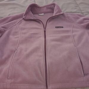 Columbia Women's Light Purple Fleece Jacket 2XL Please Read Description